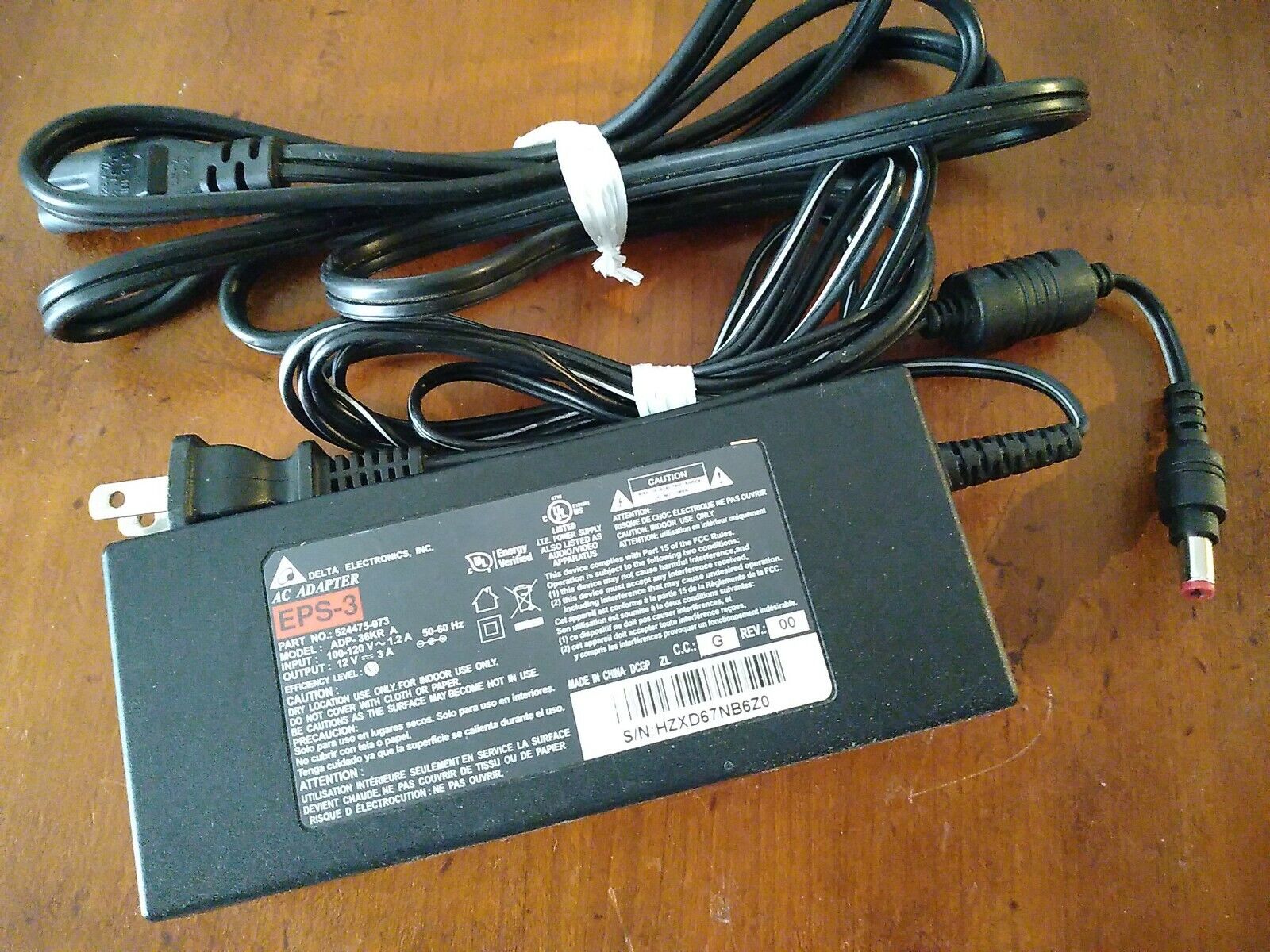 *Brand NEW*Power Supply Delta Electronics EPS-3 ADP-36KR A 12V 3A AC Adapter